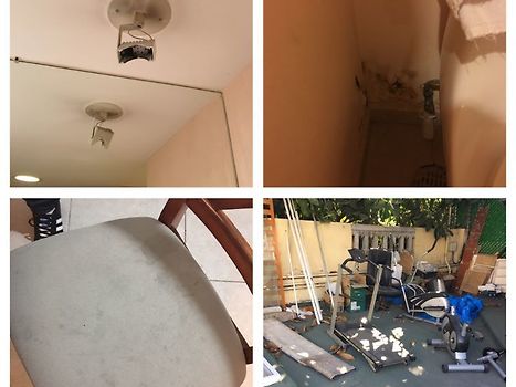 no lighbulbs (we requested 3 times, no luck), stains on chairs, dumped broken stuff in laundry area